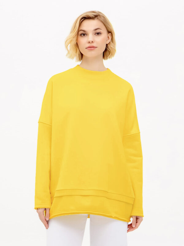 Світшот модель oversize жовтого кольору